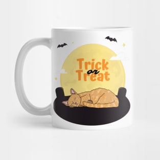 Trick Or Treat Sleeping Kitty Mug